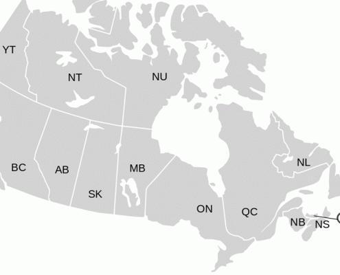 مهاجرت به کانادا نقشه استان ها