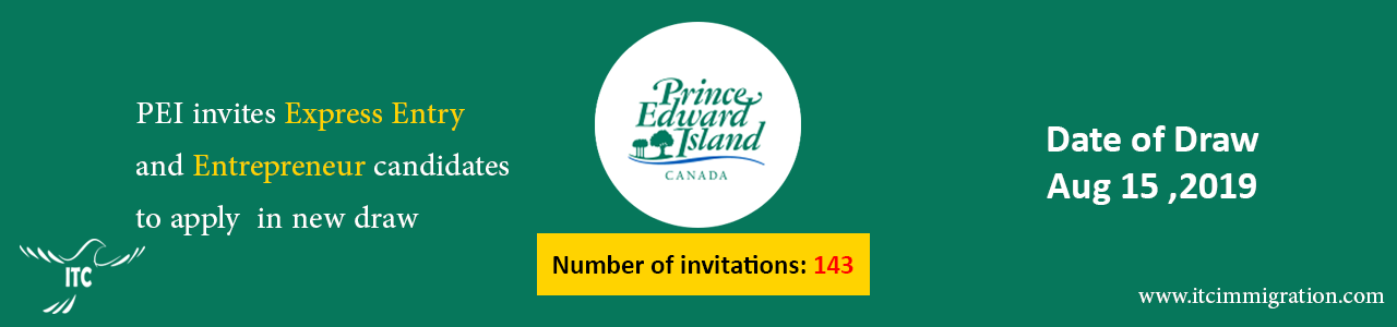 Prince Edward Island Aug 15 draw issues new invitations immigrate to Canada