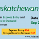 Saskatchewan Express Entry 25 Sep 2019 immigrate to Canada
