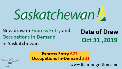 Saskatchewan Express Entry 31 Oct 2019 immigrate to Canada Occupations In-Demand Saskatchewan