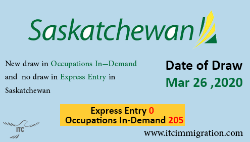 Occupations In-Demand Saskatchewan 26 Mar 2020 immigrate to Canada Express Entry