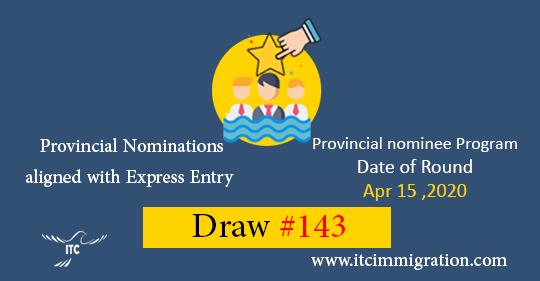 Express Entry Provincial nominee Draw 143 Provincial nominee Program Canadian Experience Class Skilled Worker Skilled Trdades