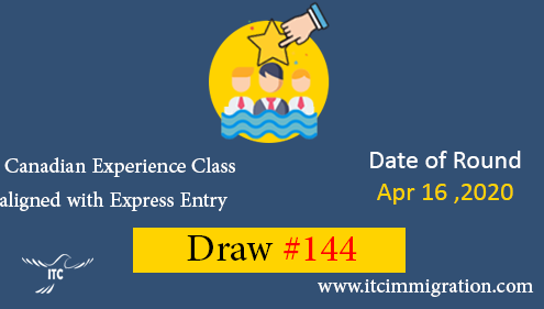 Express Entry Canadian Experience Class Draw 144 immigrate to Canada