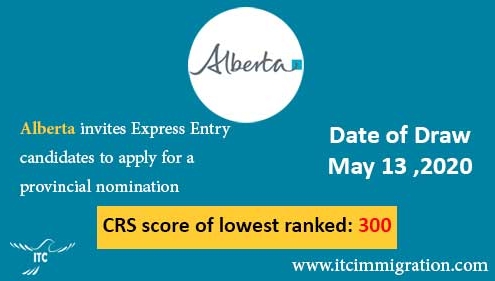 Alberta Express Entry 13 May 2020 immigrate to Canada AINP