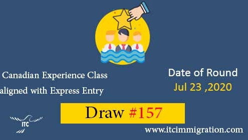 Canadian Experience Class Draw 157 immigrate to Canada