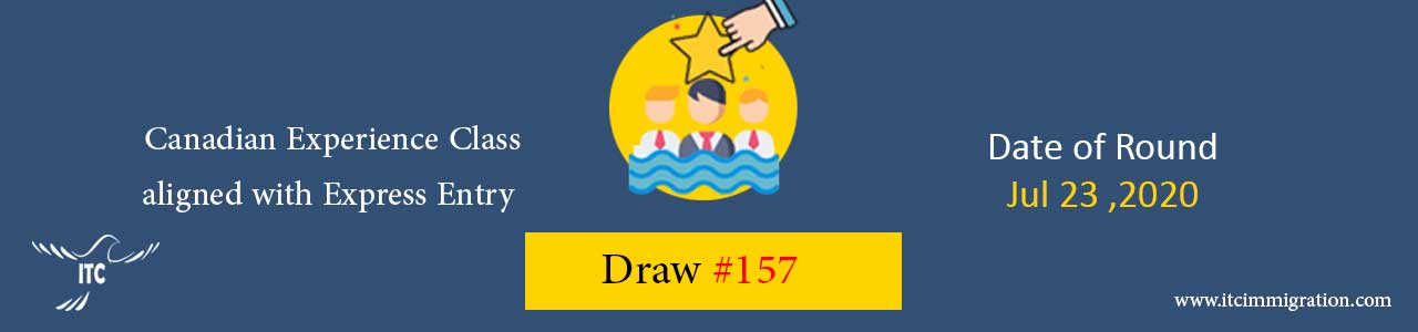 Canadian Experience Class Draw 157 immigrate to Canada