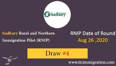 Sudbury RNIP Draw #4 Aug 26,2020 immigrate to Canada (Rural and Northern Immigration Pilot (RNIP