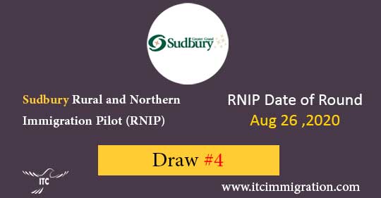 Sudbury RNIP Draw #4 Aug 26,2020 immigrate to Canada (Rural and Northern Immigration Pilot (RNIP