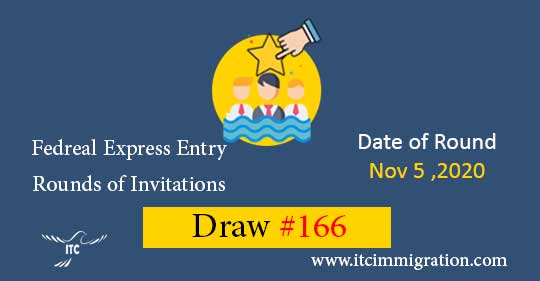 Federal Express Entry Draw 166 immigrate to Canada skilled worker