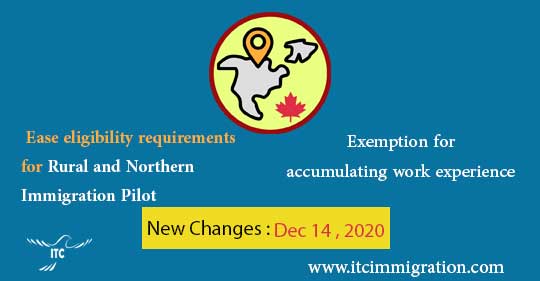 Ease eligibility requirements for Rural and Northern Immigration Pilot immigrate to Canada