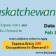 Saskatchewan Express Entry 25 Feb 2021