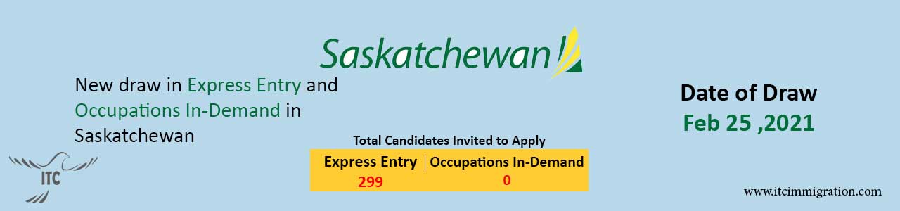 Saskatchewan Express Entry 25 Feb 2021