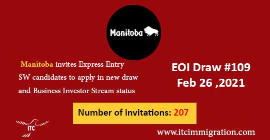 Manitoba Express Entry & Business Investor Stream 26 Feb 2021