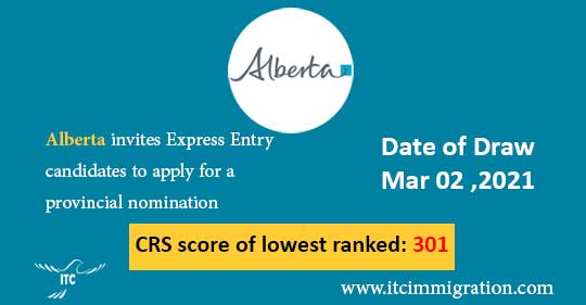 Alberta Express Entry 2 Mar 2021