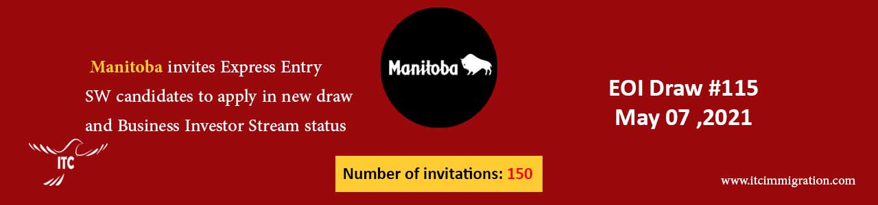 Manitoba Express Entry & Business Investor Stream 7 May 2021