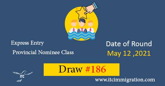 Express Entry Provincial Nominee Draw 186