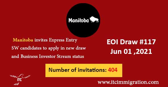 Manitoba Express Entry & Business Investor Stream 1 Jun 2021
