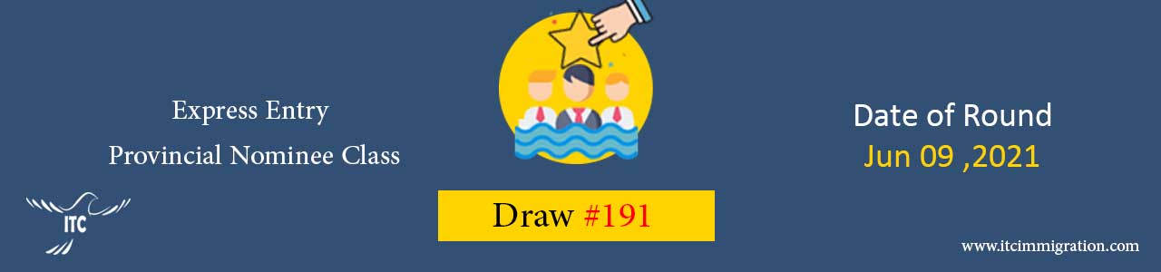 Express Entry Provincial Nominee Draw 191