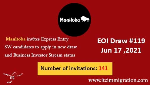 Manitoba Express Entry & Business Investor Stream 17 Jun 2021