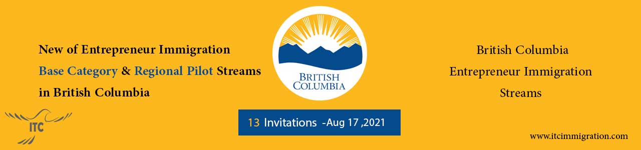 BC Entrepreneur Immigration Aug 17 2021