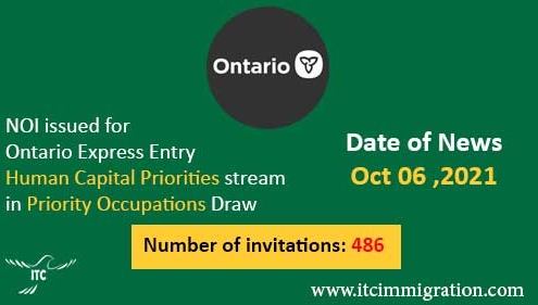 Ontario Human Capital Priorities 6 Oct 2021 Priority Occupations Draw
