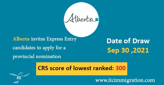 Alberta Express Entry 30 Sep 2021