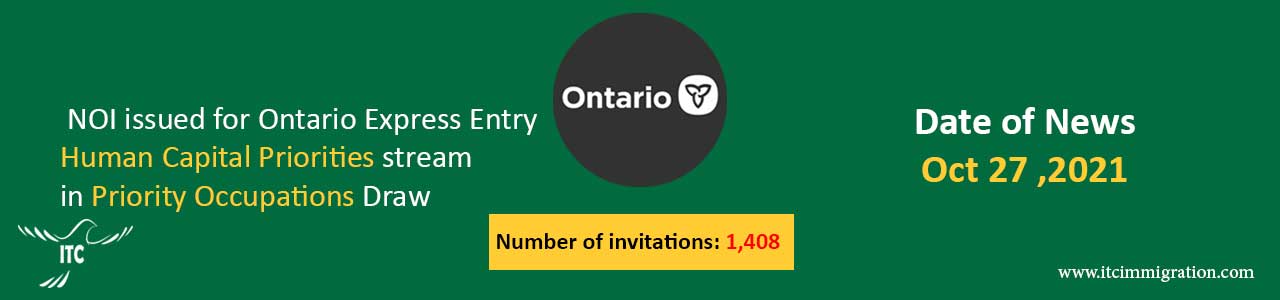 Ontario Human Capital Priorities 27 Oct 2021 Priority Occupations Draw