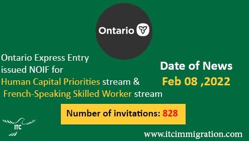 Ontario Express Entry 27 Jan 2022