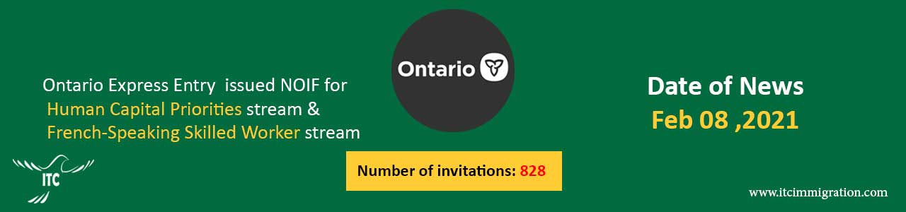 Ontario Express Entry 27 Jan 2022