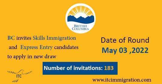 British Columbia Skills Immigration and Express Entry 3 May 2022
