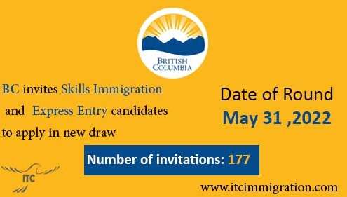 British Columbia Skills Immigration and Express Entry 31 May 2022