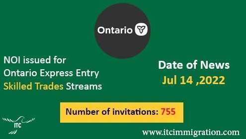Ontario Express Entry 14 Jul 2022