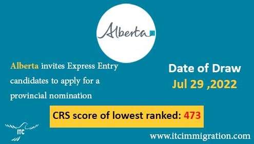 Alberta Express Entry 29 Jul 2022