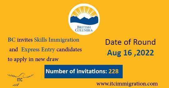 British Columbia Skills Immigration and Express Entry 16 Aug 2022