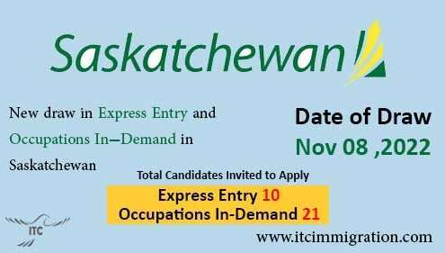 Saskatchewan Express Entry 8 Nov 2022