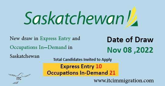 Saskatchewan Express Entry 8 Nov 2022