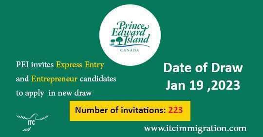 Prince Edward Island EOI draw 19 Jan 2023