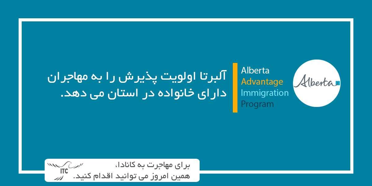 آلبرتا اولویت پذیرش را به مهاجران دارای خانواده در استان می دهد.
