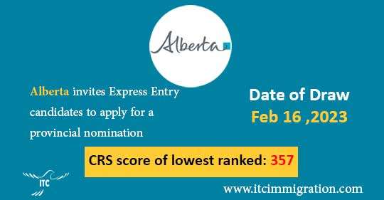 Alberta Express Entry 16 Feb 2023