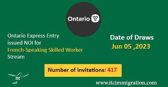 Ontario Express Entry 5 Jun 2023