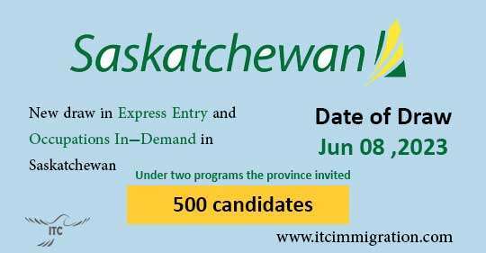 Saskatchewan Express Entry 8 Jun 2023