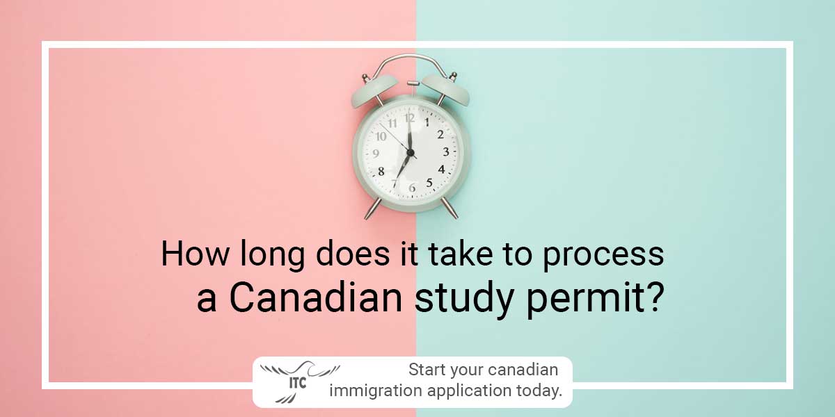 How long does it take to process a Canadian study Permit?