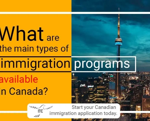 What are the main types of immigration programs available in Canada?