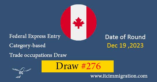 Federal Express Entry Category-based Draw 276