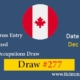 Federal Express Entry Category-based Draw 277