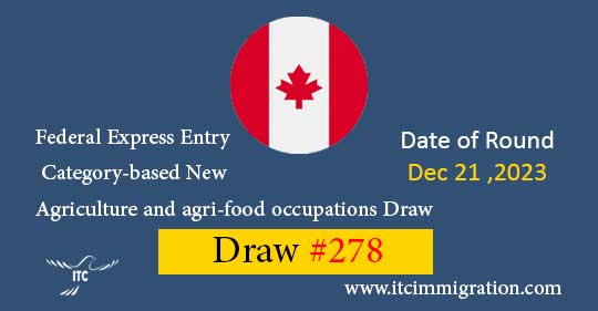 Federal Express Entry Category-based Draw 278