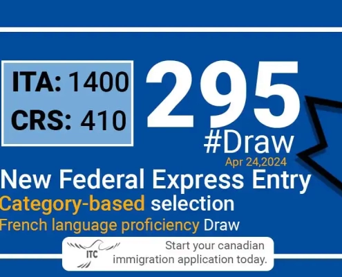Latest Express Entry Category-based selection 2024 Draw 295 | 1,400 ITAs
