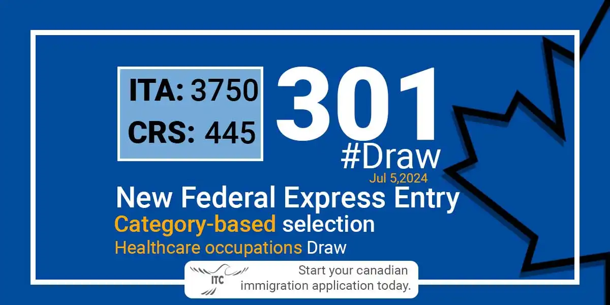 Latest Express Entry Category-based selection 2024 Draw 301 | 3,750 ITAs