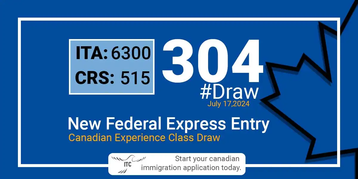 Latest Express Entry Draw Results 2024 Minimum CRS and ITA for Draw 304