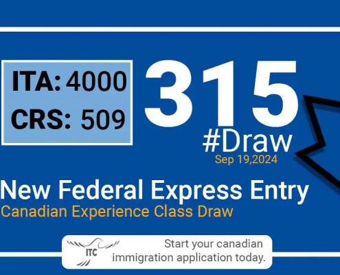 Latest Express Entry Draw Results 2024 Minimum CRS and ITA for Draw 315